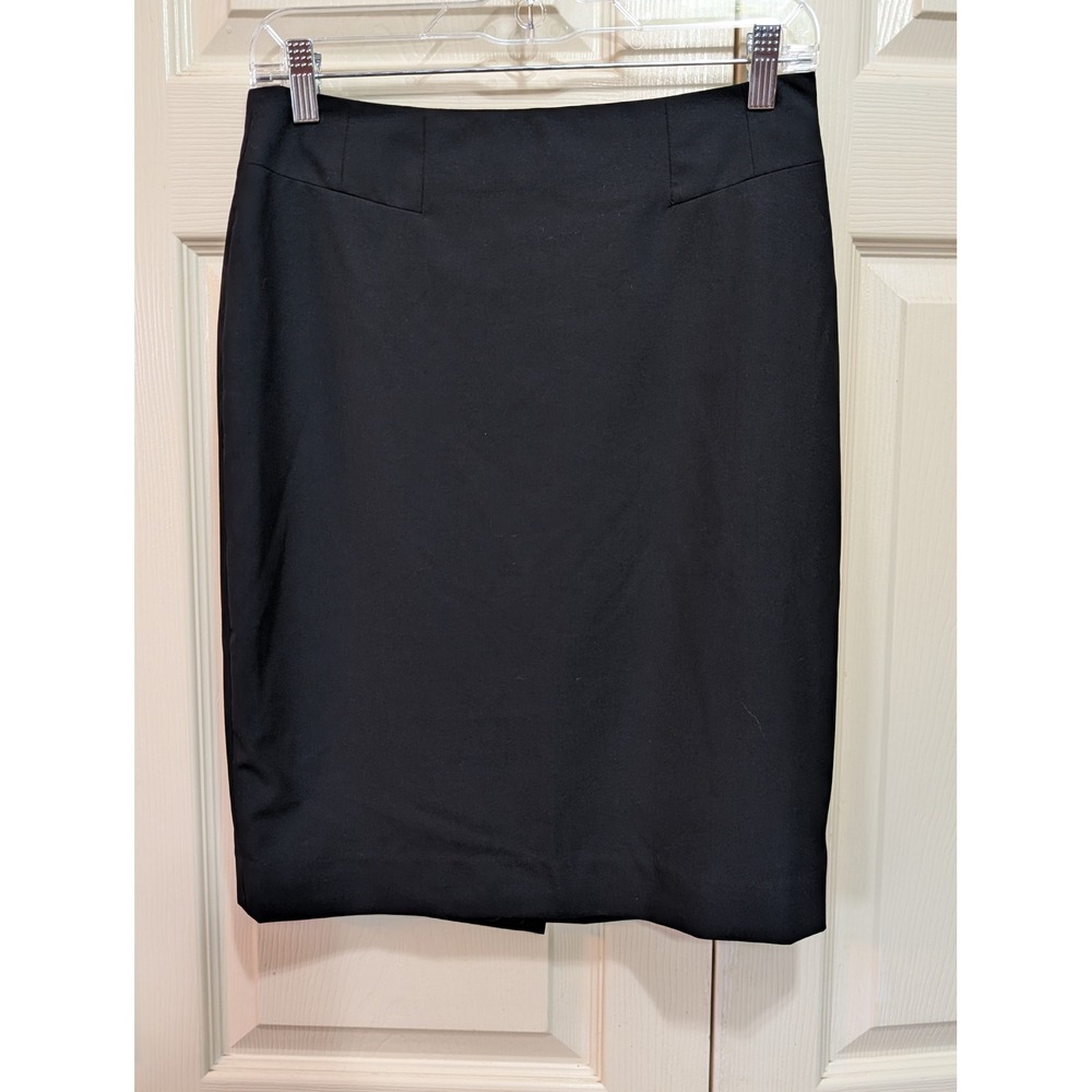 The Limited Collection Black Pencil Skirt Size 2 Professional Career Back Slit